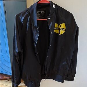 Black and Yellow Varsity Jacket with Logo